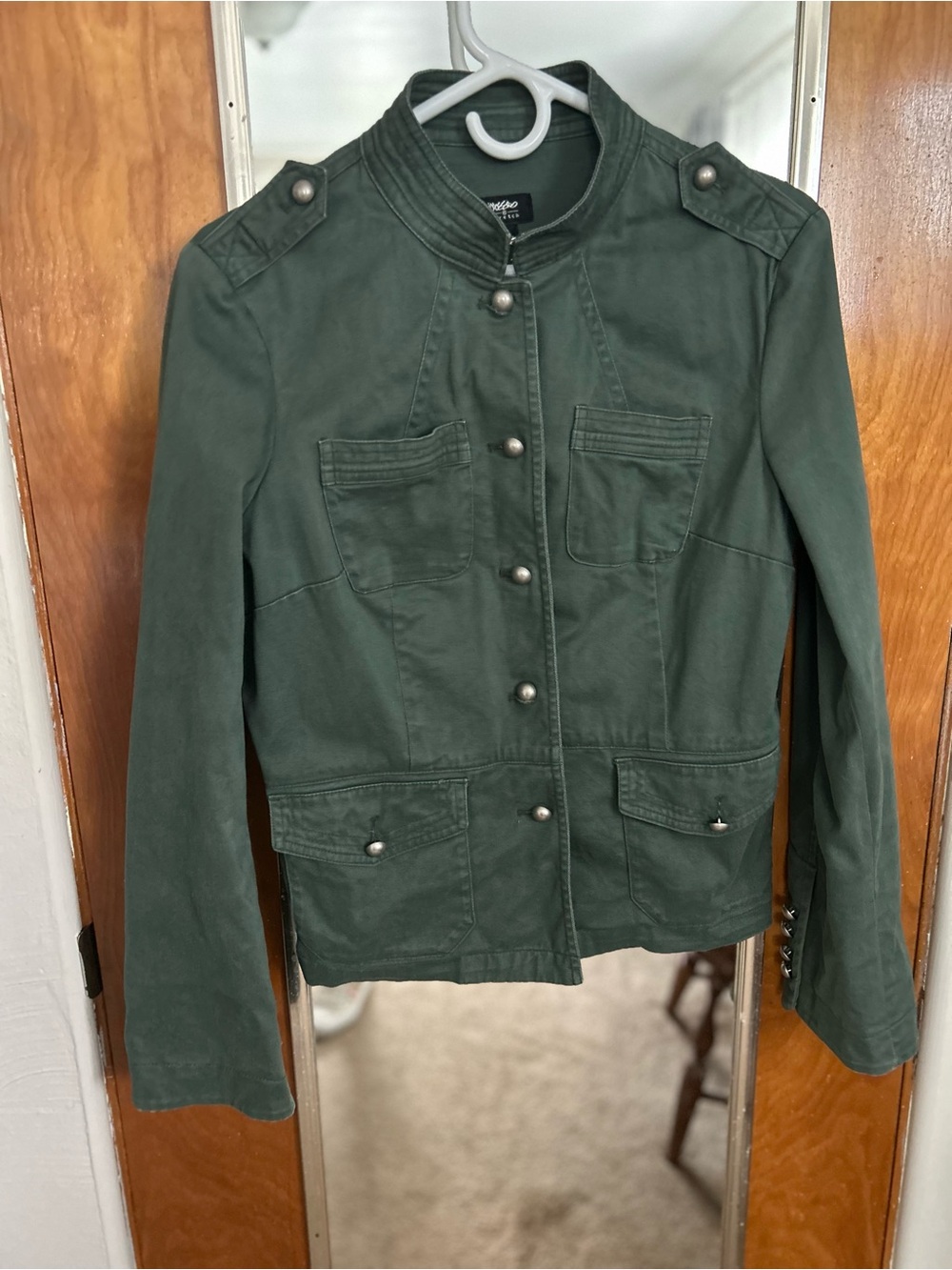 Mossimo Supply Co. Olive Green Military-Style Utility Jacket
